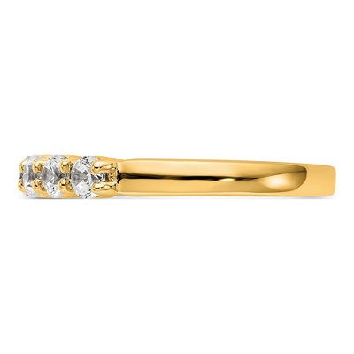 14K Yellow Gold 1/2 ct tw Lab-Grown Diamond Five Ring – view 3