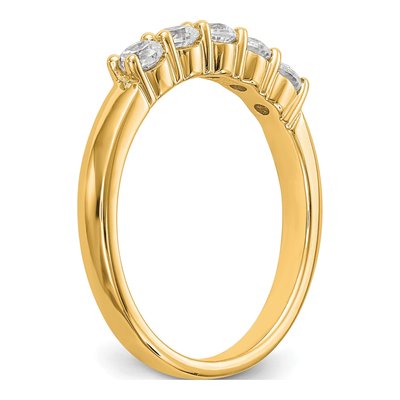 14K Yellow Gold 1/2 ct tw Lab-Grown Diamond Five Ring – view 6