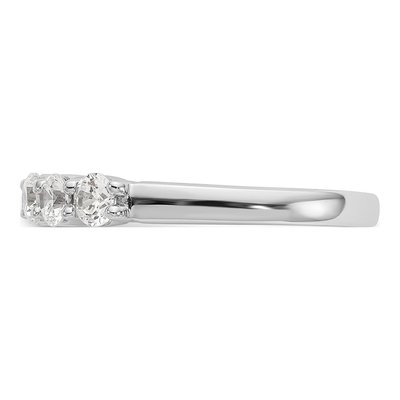14K White Gold Lab Grown Diamond Five Stone Ring – view 3