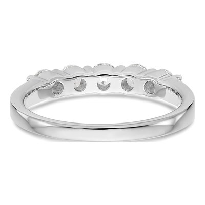 14K White Gold Lab Grown Diamond Five Stone Ring – view 5