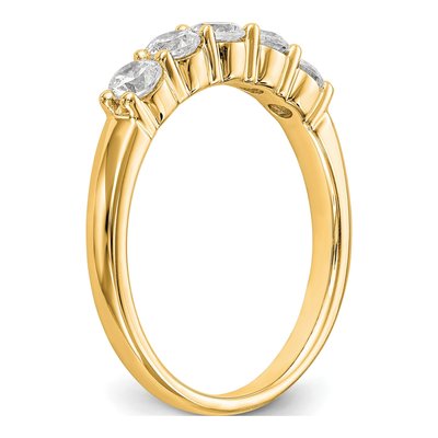 14K Yellow Gold 5/8 ct tw Lab-Grown Diamond Five Ring – view 6