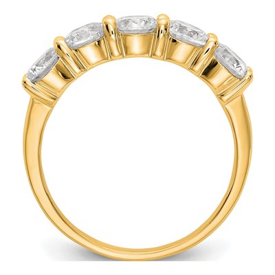 14K Yellow Gold 1 7/8 ct tw Lab-Grown Diamond Five Ring – view 2