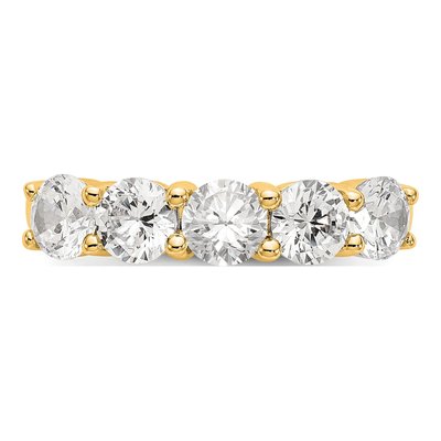 14K Yellow Gold 1 7/8 ct tw Lab-Grown Diamond Five Ring – view 4