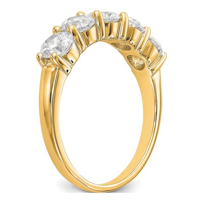 14K Yellow Gold 1 7/8 ct tw Lab-Grown Diamond Five Ring – view 6
