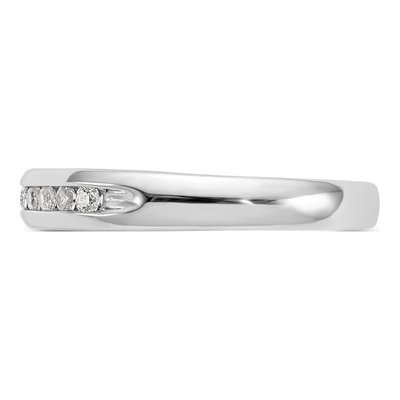 14K White Gold 1/5 ct tw Lab-Grown Diamond Fashion Wedding Band – view 4