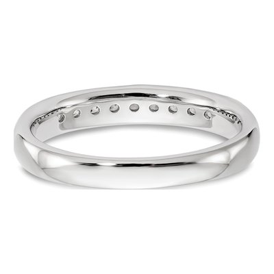 14K White Gold 1/5 ct tw Lab-Grown Diamond Fashion Wedding Band – view 6