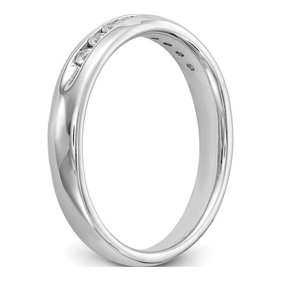 14K White Gold 1/5 ct tw Lab-Grown Diamond Fashion Wedding Band – view 7