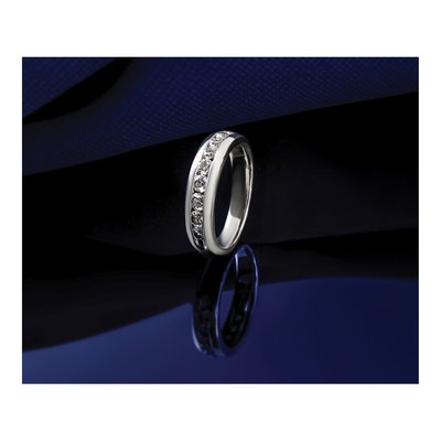 14K White Gold 1/5 ct tw Lab-Grown Diamond Fashion Wedding Band – view 8
