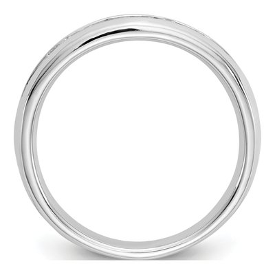 14K White Gold 1/5 ct tw Lab-Grown Diamond Nine-Stone Wedding Band – view 3