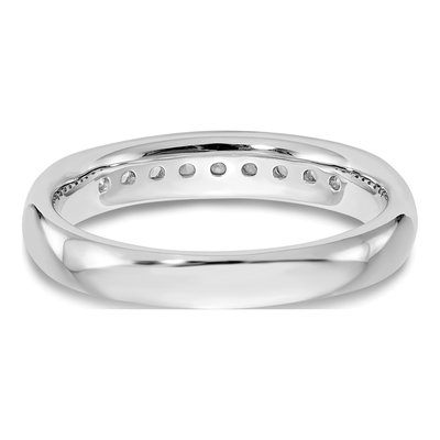 14K White Gold 1/5 ct tw Lab-Grown Diamond Nine-Stone Wedding Band – view 6