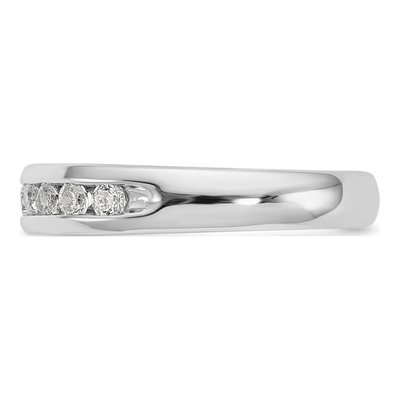 14K White Gold 3/8 ct tw Lab-Grown Diamond Nine Fashion Wedding Band – view 4