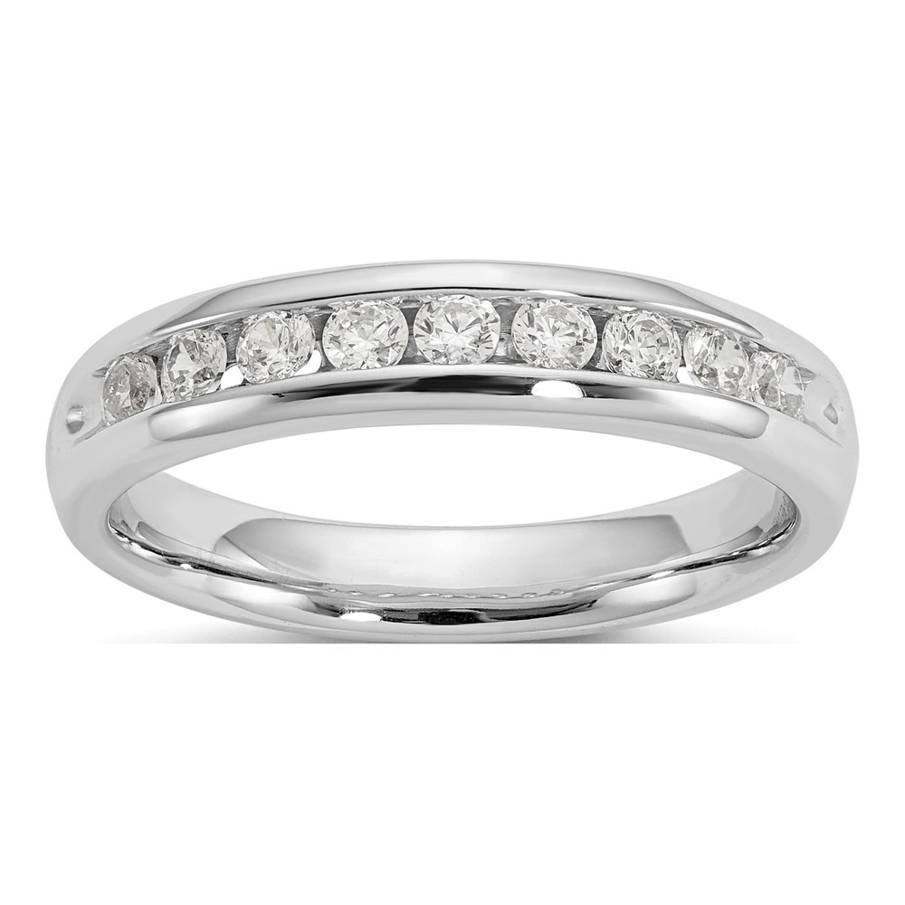 14K White Gold 3/8ct Lab Grown Diamond Band
