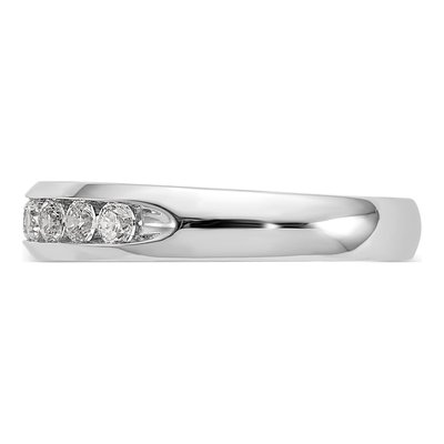 14K White Gold 1/2 ct tw Lab-Grown Diamond Nine Fashion Wedding Band – view 5