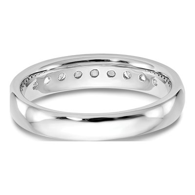 14K White Gold 1/2 ct tw Lab-Grown Diamond Nine Fashion Wedding Band – view 7