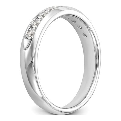 14K White Gold 1/2 ct tw Lab-Grown Diamond Nine Fashion Wedding Band – view 8