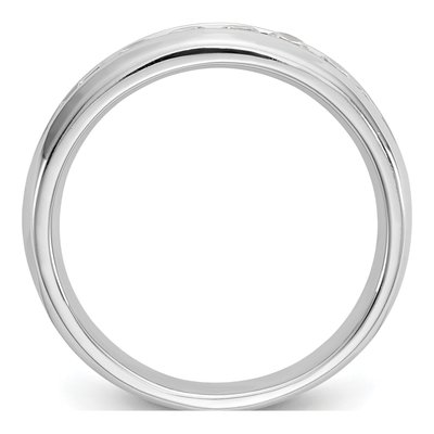 14K White Gold 5/8 ct tw Lab-Grown Diamond Nine Wedding Band – view 3