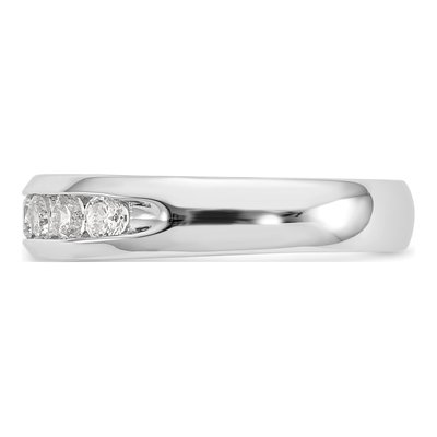 14K White Gold 5/8 ct tw Lab-Grown Diamond Nine Wedding Band – view 4