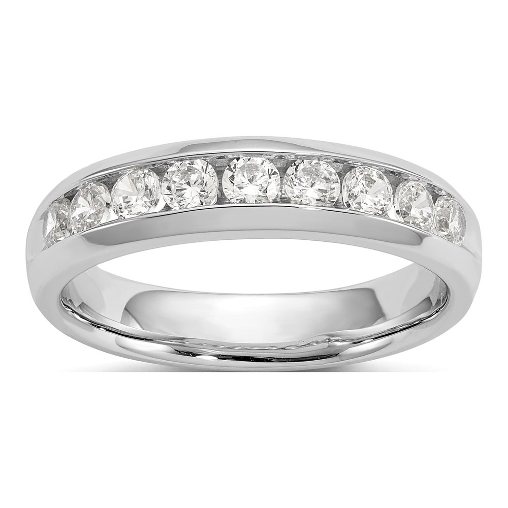 14K White Gold Lab Grown Diamond Nine Stone Band