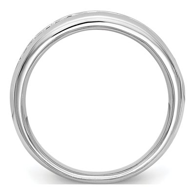 14K White Gold 3/4 ct tw Lab-Grown Diamond 9-Stone Wedding Band – view 3