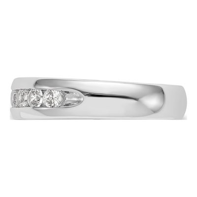 14K White Gold 3/4 ct tw Lab-Grown Diamond 9-Stone Wedding Band – view 4
