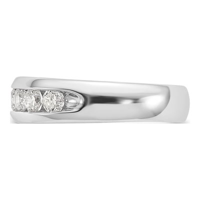 14K White Gold 1 ct tw Lab-Grown Diamond 9-Stone Wedding Band – view 4