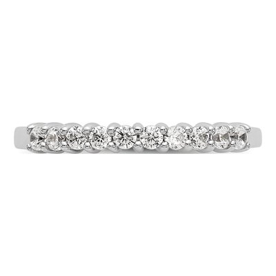 14K White Gold 1 ct tw Lab-Grown Diamond Ten-Stone Wedding Band – view 5