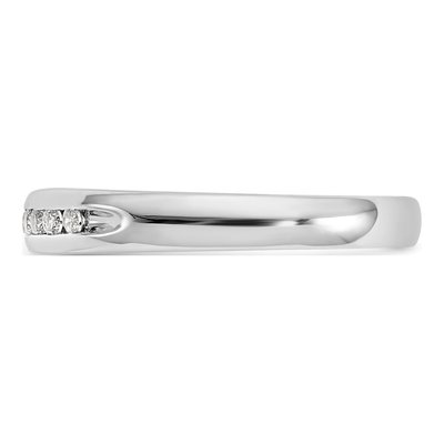 14K White Gold 1/5 ct tw Lab-Grown Diamond Channel Wedding Band – view 4