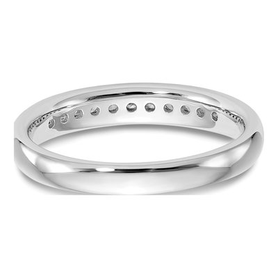 14K White Gold 1/5 ct tw Lab-Grown Diamond Channel Wedding Band – view 6