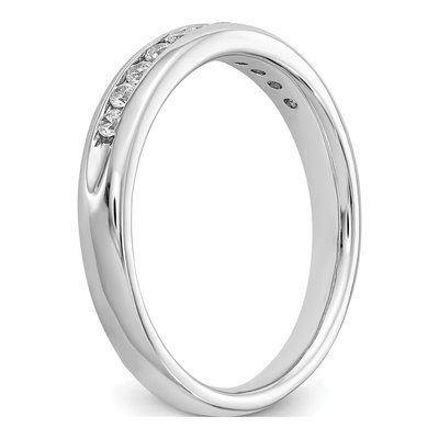 14K White Gold 1/5 ct tw Lab-Grown Diamond Channel Wedding Band – view 7