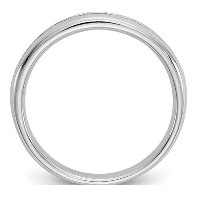 14K White Gold 1/4 ct tw Lab-Grown Diamond Channel Wedding Band – view 3
