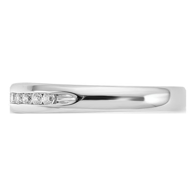 14K White Gold 1/4 ct tw Lab-Grown Diamond Channel Wedding Band – view 4