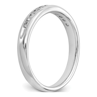 14K White Gold 1/4 ct tw Lab-Grown Diamond Channel Wedding Band – view 7