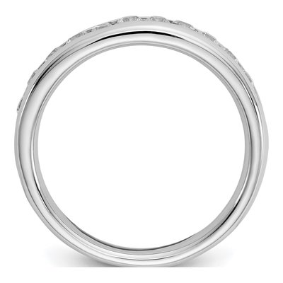 14K White Gold 0.44 ct Lab Grown Diamond Channel Band – view 3