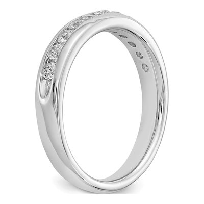 14K White Gold 0.44 ct Lab Grown Diamond Channel Band – view 7