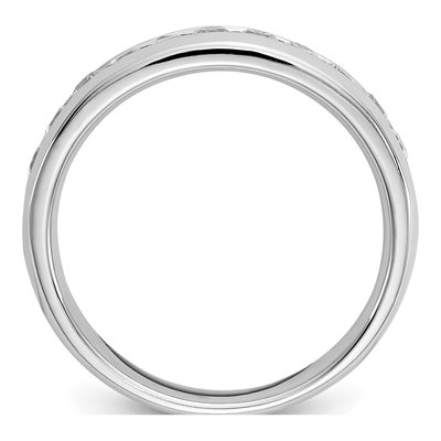 14K White Gold 1/2 ct tw Lab-Grown Diamond Channel Wedding Band – view 3