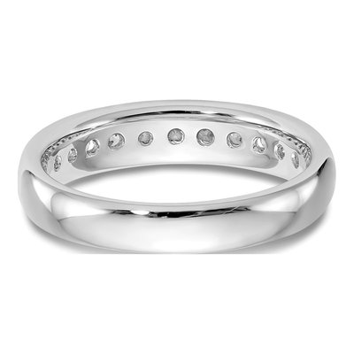 14K White Gold 1/2 ct tw Lab-Grown Diamond Channel Wedding Band – view 6