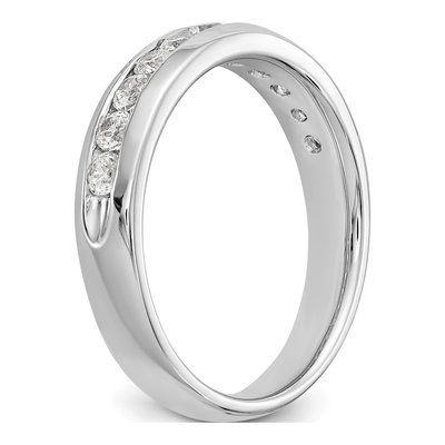 14K White Gold 1/2 ct tw Lab-Grown Diamond Channel Wedding Band – view 7