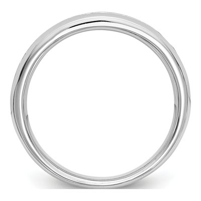 14K White Gold 3/4 ct tw Lab-Grown Diamond Channel Wedding Band – view 3