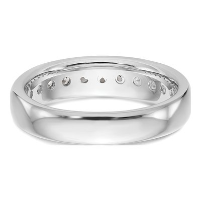 14K White Gold 3/4 ct tw Lab-Grown Diamond Channel Wedding Band – view 6