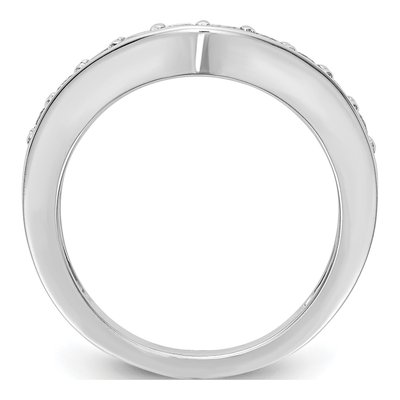 14K White Gold 1/2 ct tw Diamond Wedding Band – view 2