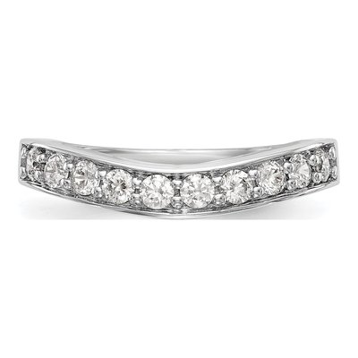 14K White Gold 1/2 ct tw Diamond Wedding Band – view 4