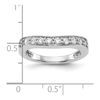 14K White Gold 1/2 ct tw Diamond Wedding Band – view 7