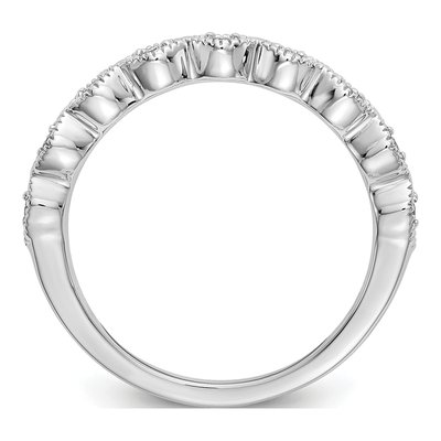 14K White Gold 1/10 ct tw Lab-Grown Diamond Fashion Ring – view 3