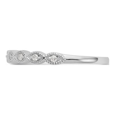 14K White Gold 1/10 ct tw Lab-Grown Diamond Fashion Ring – view 5