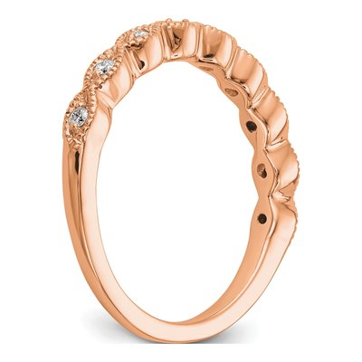 14K Rose Gold 1/10 ct tw Lab-Grown Diamond Fashion Ring – view 7