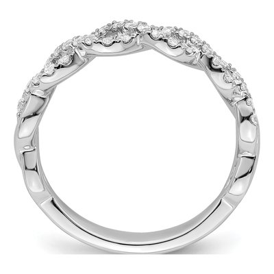 14K White Gold 1/3 ct tw Lab-Grown Diamond Wedding Band – view 3