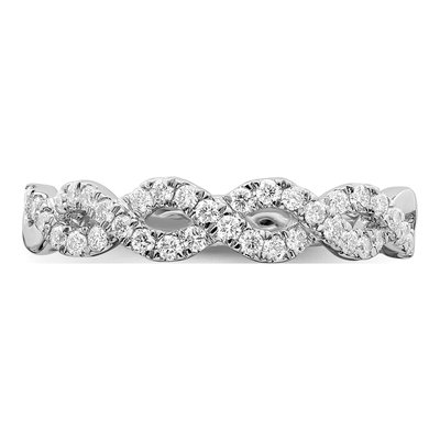 14K White Gold 1/3 ct tw Lab-Grown Diamond Wedding Band – view 5