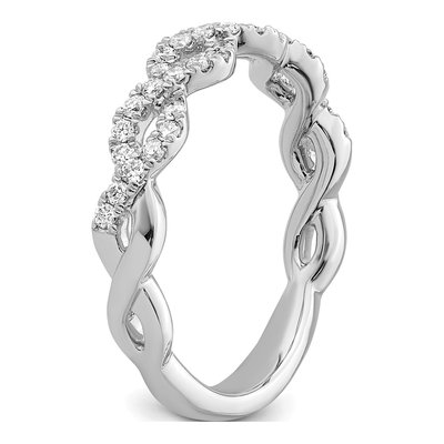 14K White Gold 1/3 ct tw Lab-Grown Diamond Wedding Band – view 7