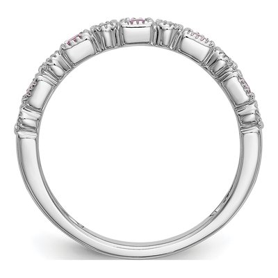 14K White Gold 1/10 ct tw Diamond Wedding Band – view 3
