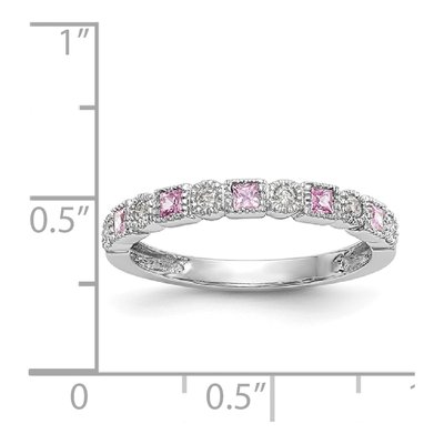 14K White Gold 1/10 ct tw Diamond Wedding Band – view 8